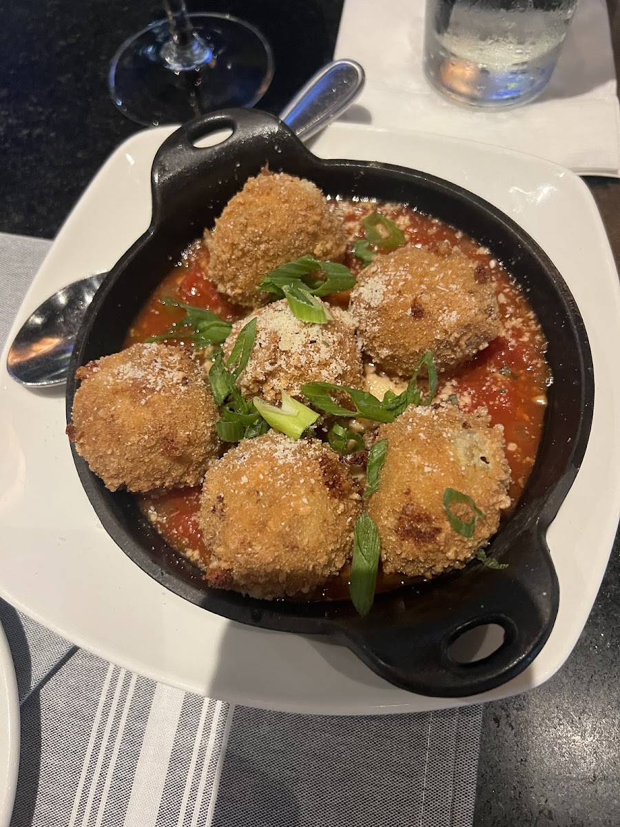 Sausage risotto balls