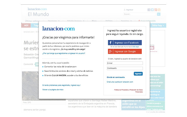 LaNacion Unlocker