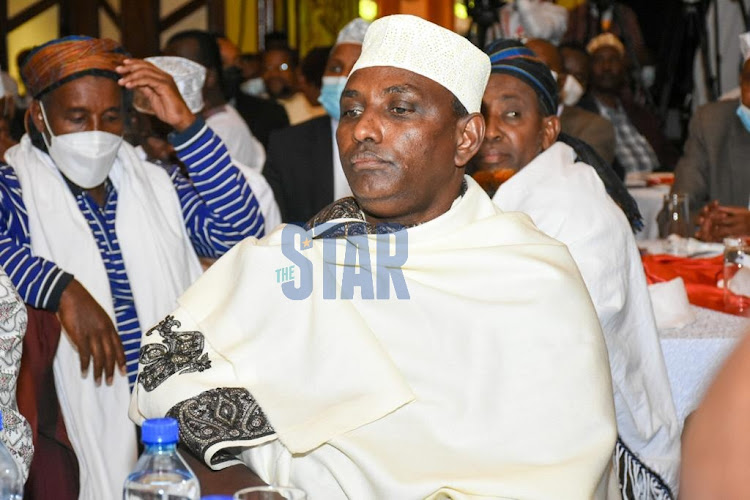 National Treasury CS Ukur Yatani during a luncheon hosted by the Mt Kenya Foundation for Upya Movement leaders at Safari park hotel on 11, November 2021./ MERCY MUMO