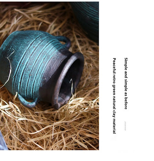Title 22, Antique Handmade Pottery Flower Pot Earthen Jar...