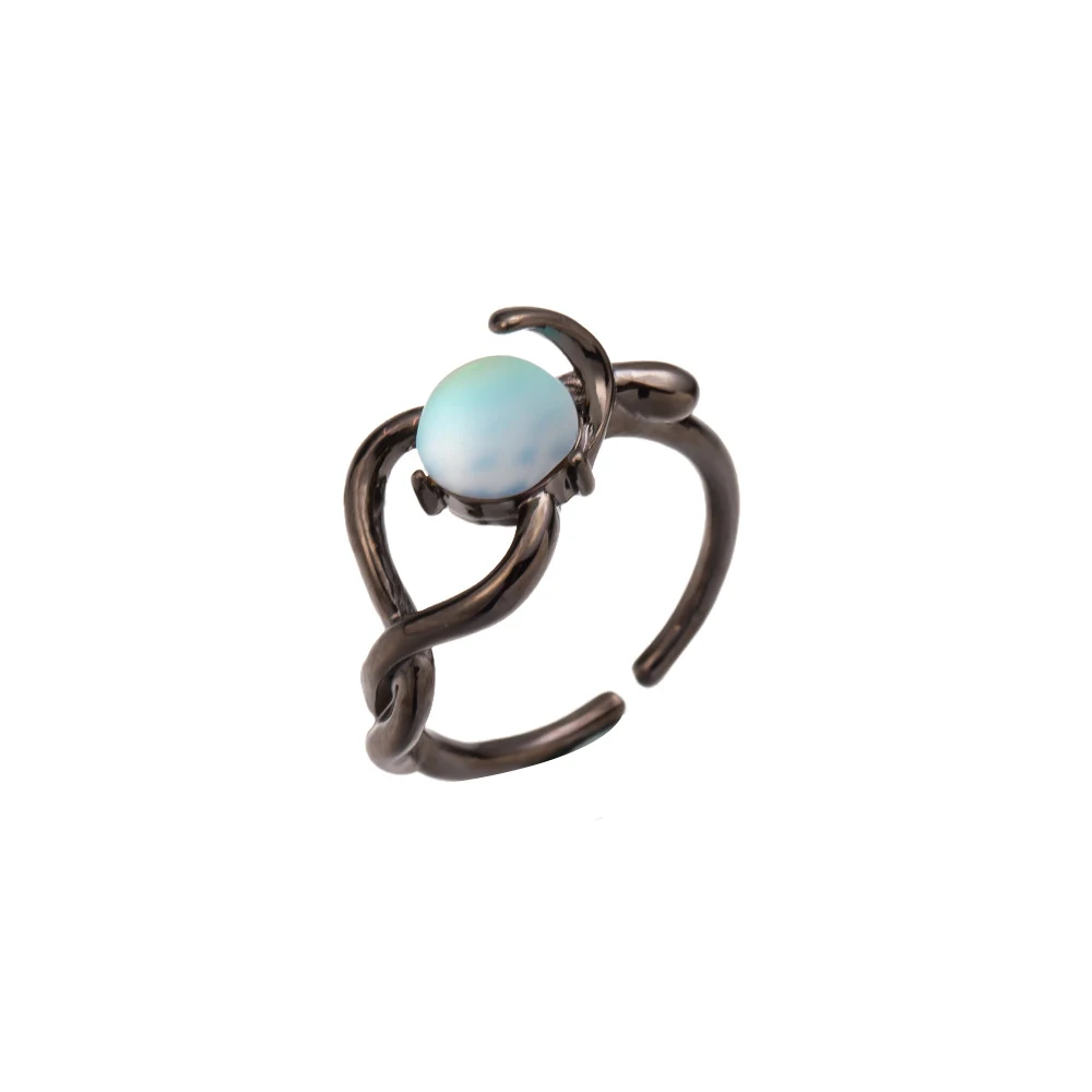 Title 2, Koreaanse open ring met onregelmatige geometris...