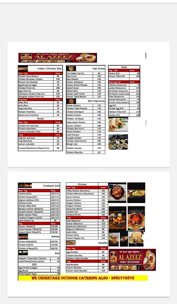 Chaithra Family Restaurant menu 