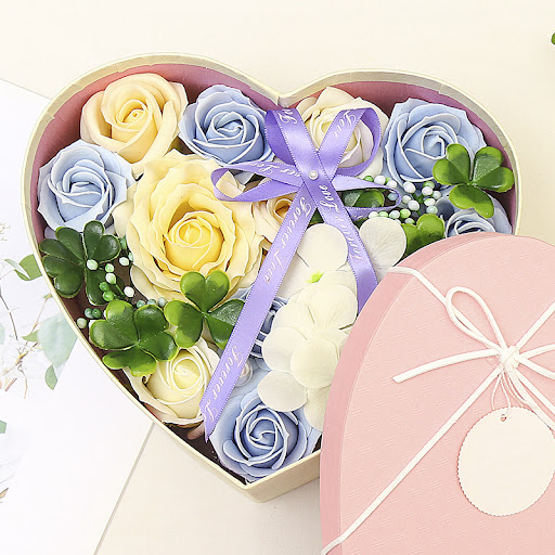 Title 3, Creative New Style Soap Flower Heart-shaped Gif...