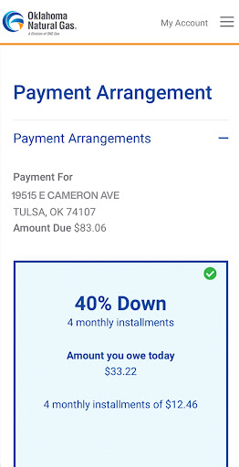 Screenshot Oklahoma Natural Gas