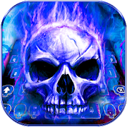 Flame skull keyboard Theme 10001001 Icon