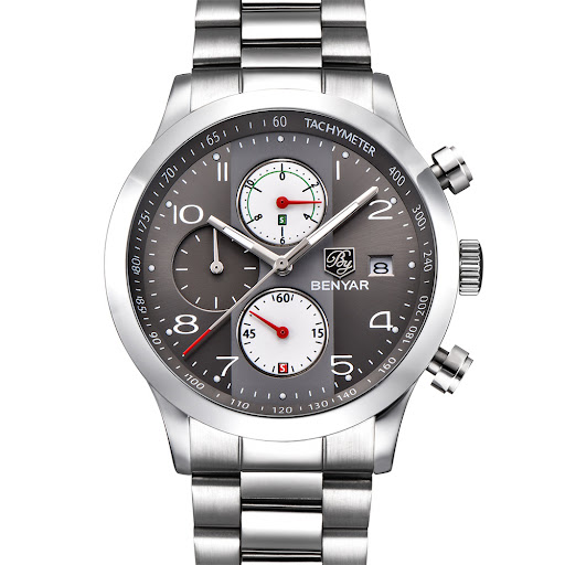 Title 1, Mens quartz watch with calendar. Stay on sched...