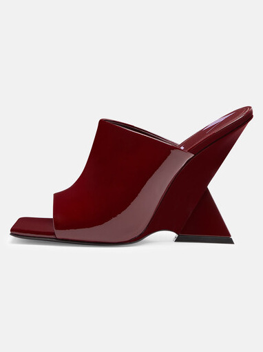 Title 5, High Heel Wedge Square Toe Slippers, offering b...