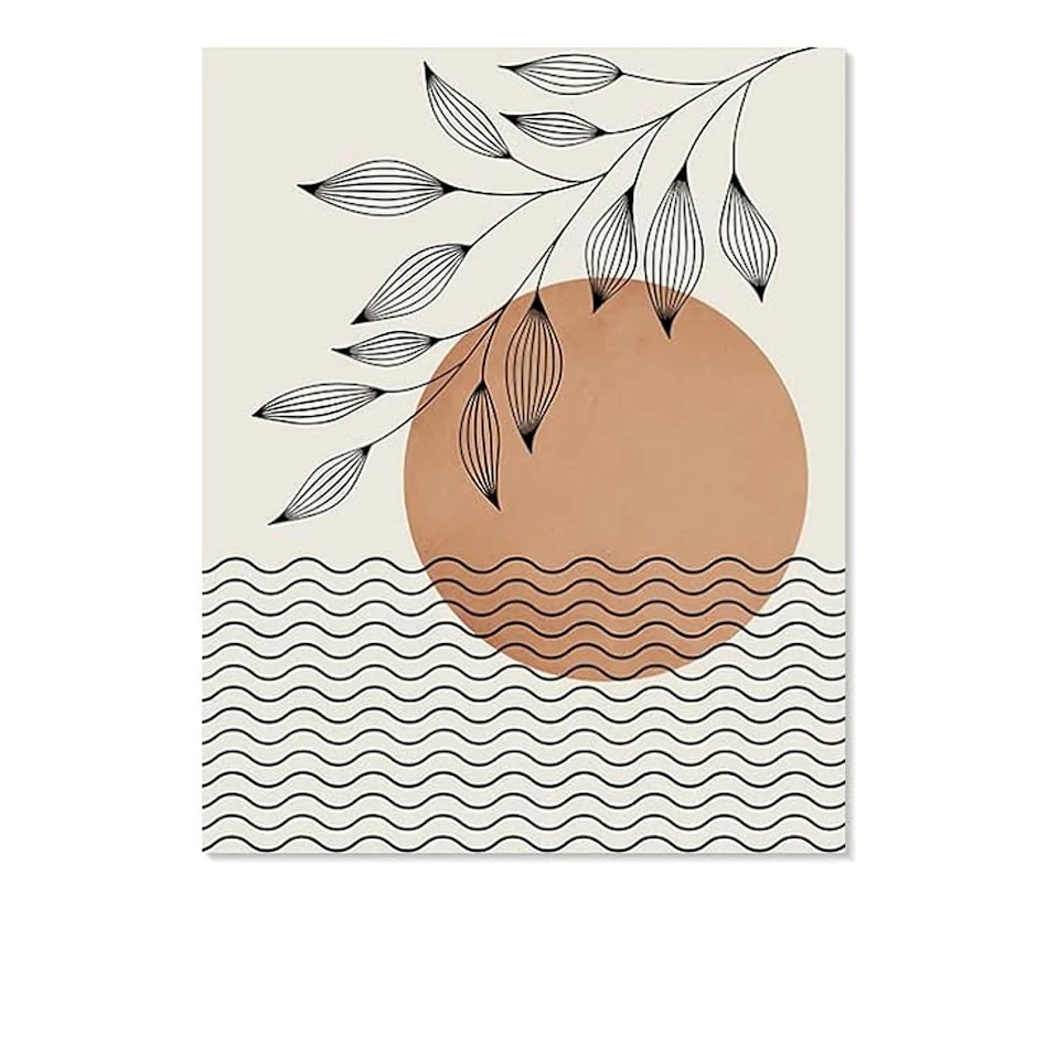 Core decoratieve schilderkunst eenvoudige poster multi-gewricht decoratie Bohemian abstracte Nordic lijnen. Maak je huis mooier met dit kunstwerk.
