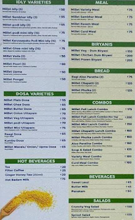 Millet Marvels menu 2