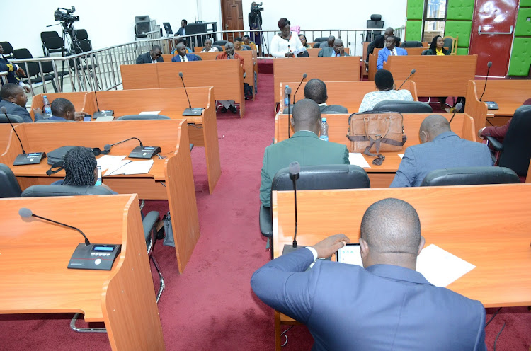 Bomet County Assembly MCAs during a recent sitting.
