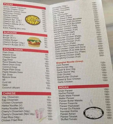 Cherry N Snacks menu 