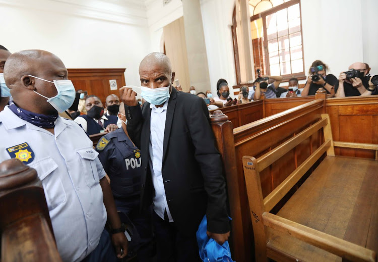 Alleged arsonist Zandile Christmas Mafe in Cape Town magistrate’s court on January 11.