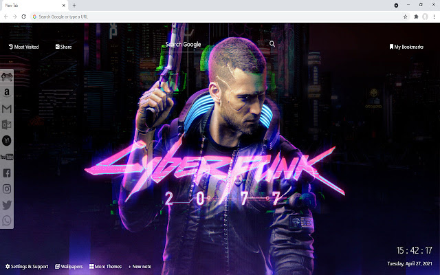 Cyberpunk 2077 Wallpaper for New Tab