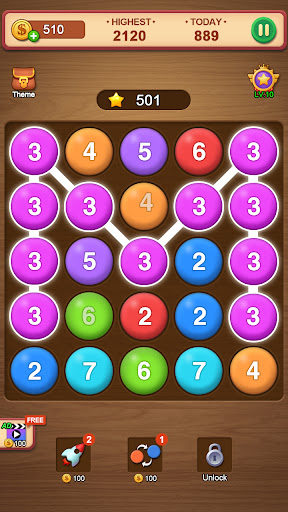 Screenshot Number Puzzle - bubble match