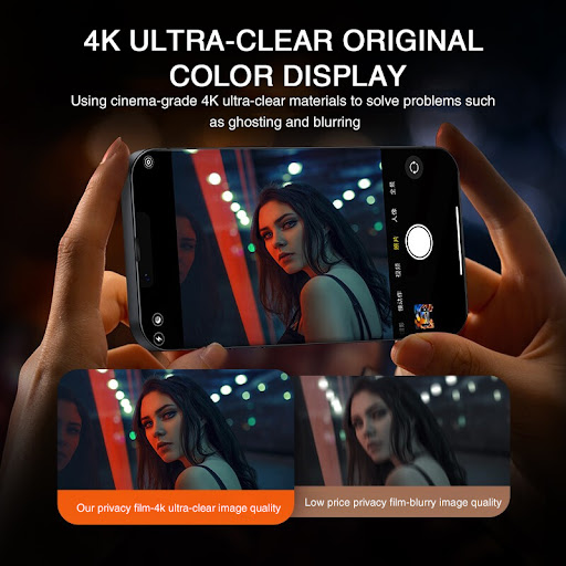 Title 4, Mobile Phone Anti-Peeping Tempered Glass Full S...