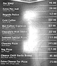 Sudama Bhel menu 1