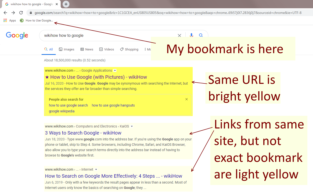 Bookmarks in Google Preview image 2