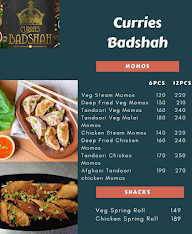 Curries Badshah menu 1