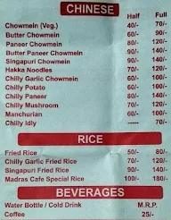 Madras Cafe menu 3