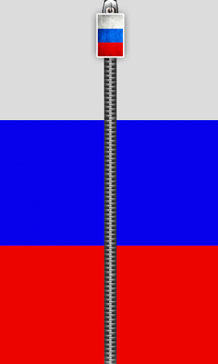 Russian Flag Zipper LockScreen