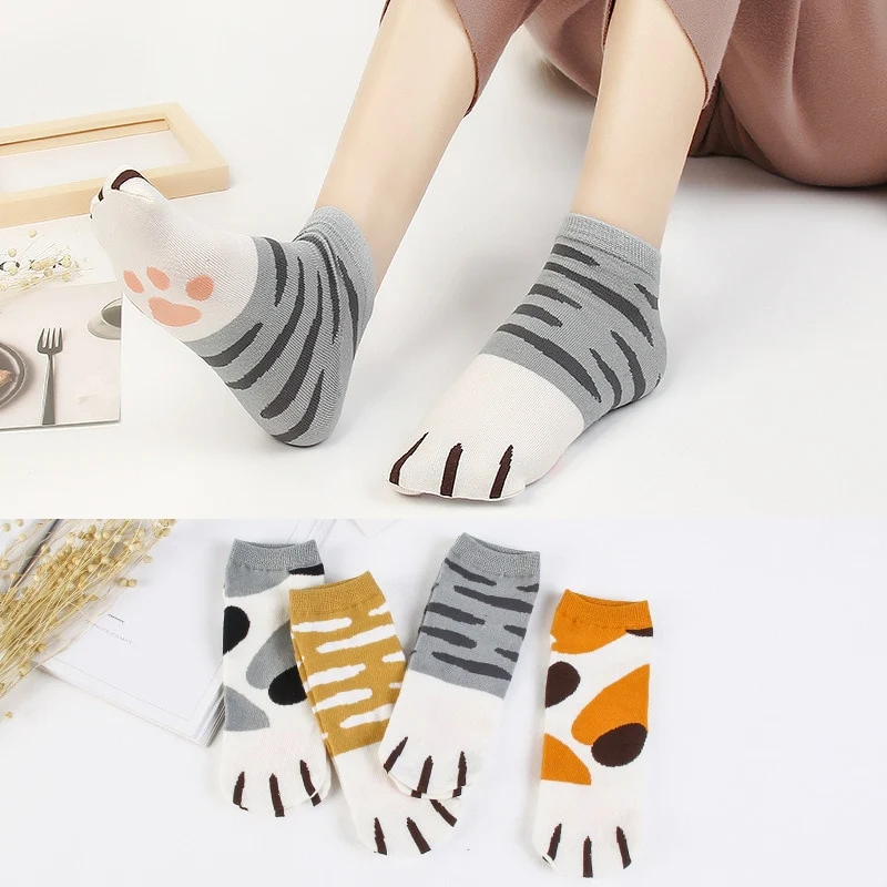 Katzenpfoten Socken Kuschelig Weich und Warm Bequem und Lustig Ideal für Katzenliebhaber Perfekt als Geschenk oder für kalte Füße