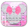 Thème de clavier Pink Minny Bow icon
