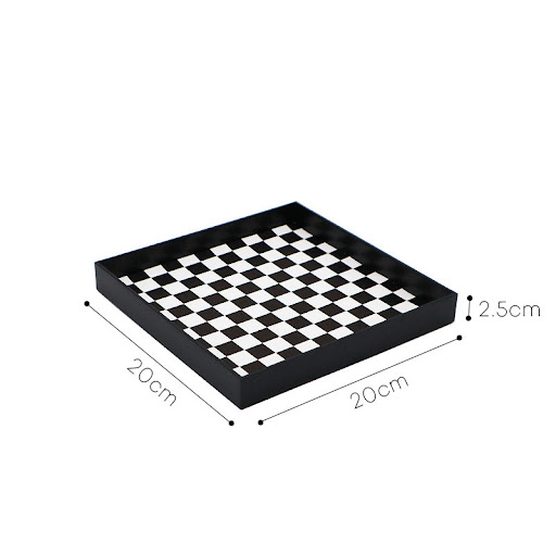 Title 3, Nordic Decor Square Plate Storage Tray Props fo...