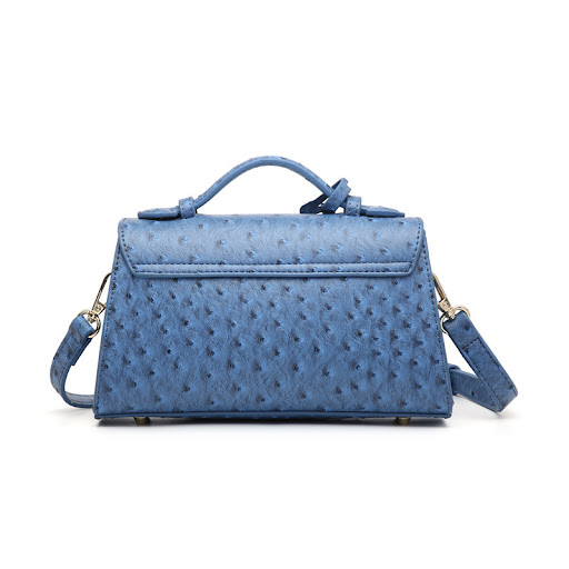 Title 5, Hand-schouder crossbodytas met struisvogelpatro...