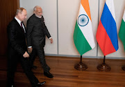 Russian President Vladimir Putin and Indian Prime Minister Narendra Modi. 