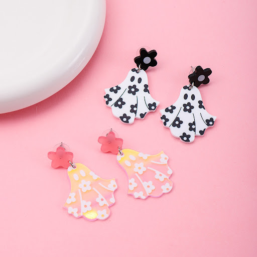 Title 5, Cute Halloween Acrylic Earrings For Women Jewel...
