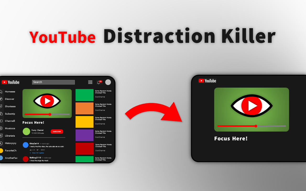 YouTube Distraction Killer Preview image 1