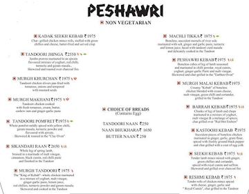 Peshawri menu 