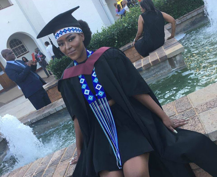 Nandipha Mdanyana recently graduated from North West University.