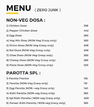 Zero Junk menu 1