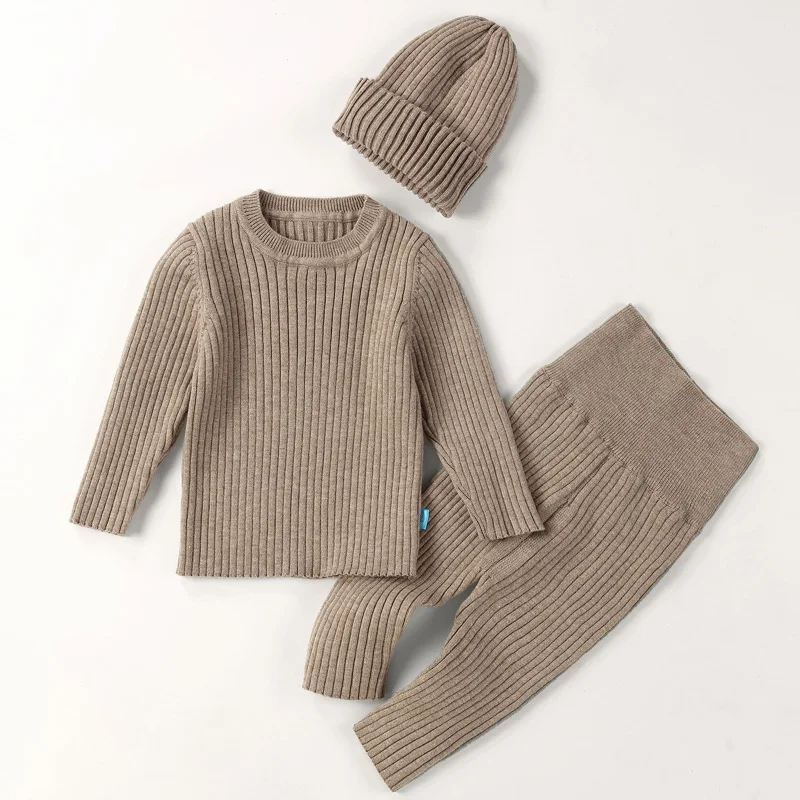 Conjunto de Suéter de Invierno para Bebé Camisa Interior Tejida para Mantener el Calor Perfecto para el Frío Ideal para Abrigarlos