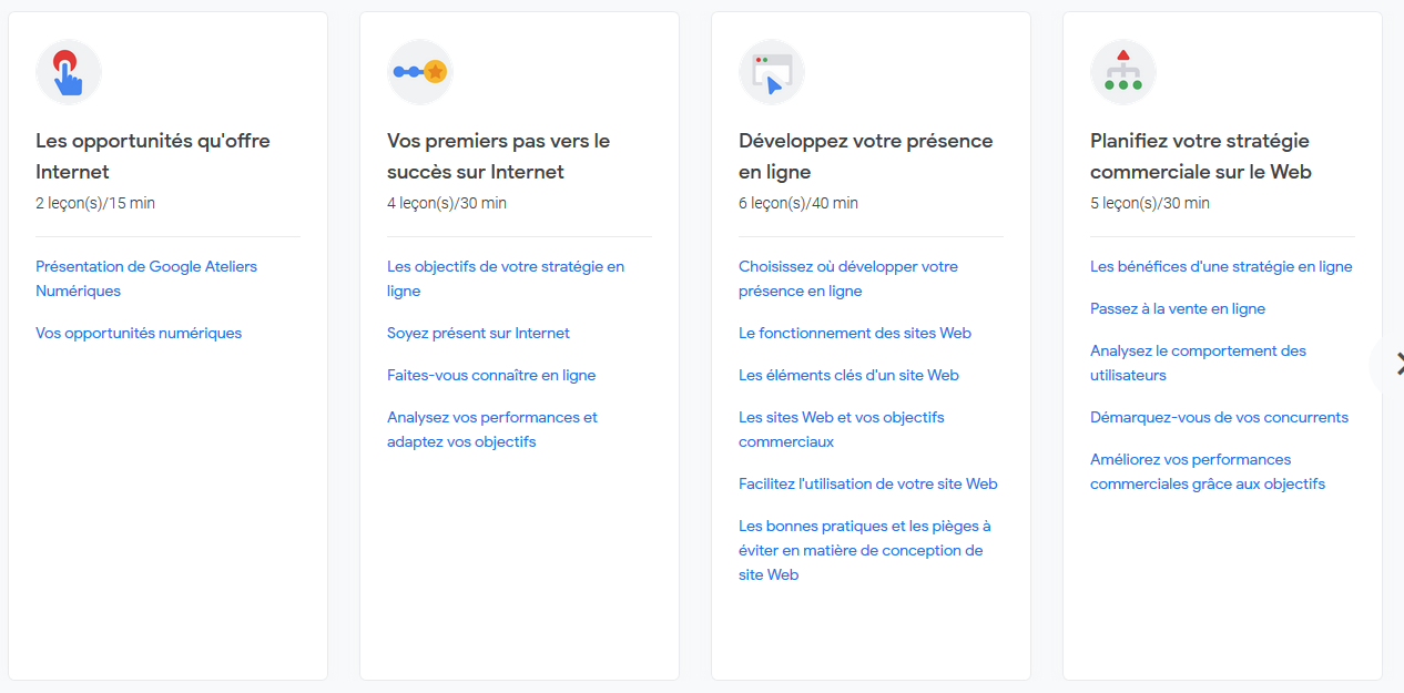 Ateliers Numériques Google