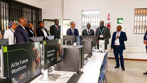 The Intel AI laboratory opened at Orbit TVET College. (Photo by Lesley Moyo)