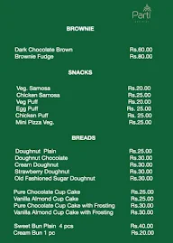 Parti Pastries menu 2