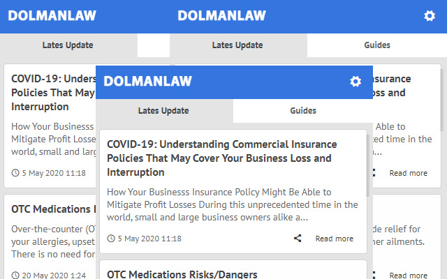 Dolmanlaw - Latest News Update chrome extension