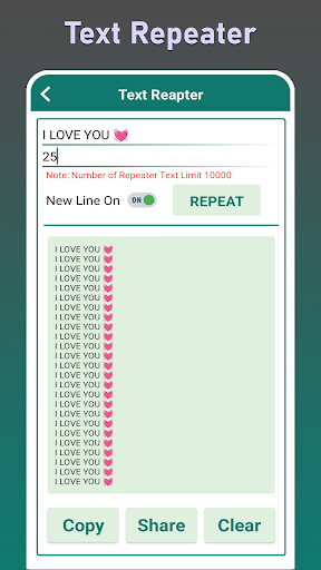 Screenshot Text Repeater & Emoji Text