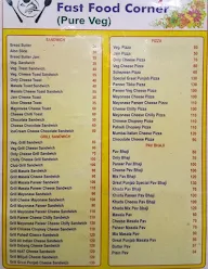 Great Punjab Fast Food Corner menu 1