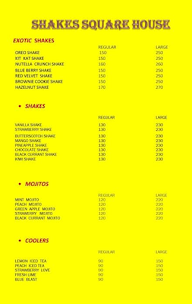 Shakes Square House menu 3