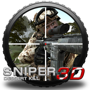 Sniper Shooter Desert Kill 3D logo