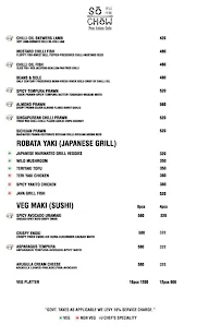 So Chow menu 3