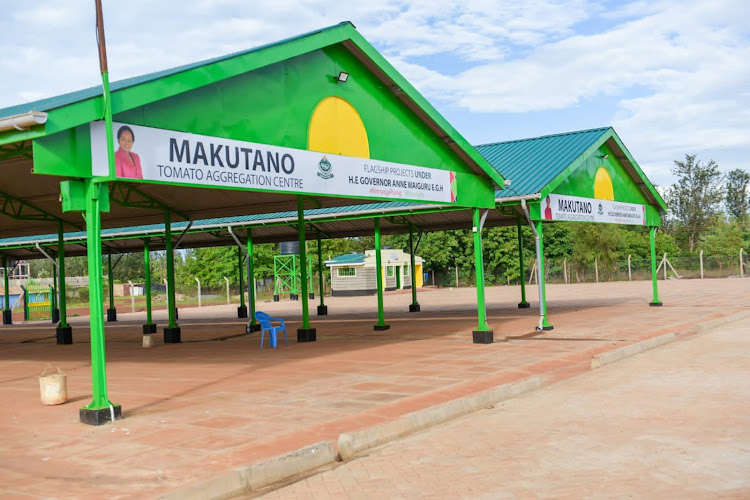 The newly built Makutano market on Wednesday, November 23, 2022.