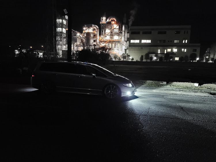 オデッセイの工場夜景・工場夜景とコラボ・工場夜景撮影・工場夜景と愛車・リサイクルステーションコラボに関するカスタム事例の投稿画像3枚目