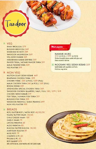 Sindhoora Gardenia menu 1