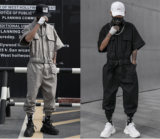 Title 1, Japanese Functional Style Overalls For Mens Le...
