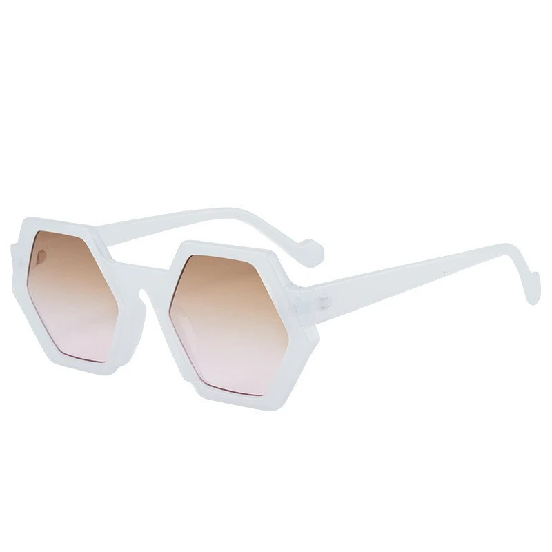 Modische Polygonal Sonnenbrille für Damen und Herren, UV-Schutz, stilvolles Design, perfekter Schutz für Augen im Sommer