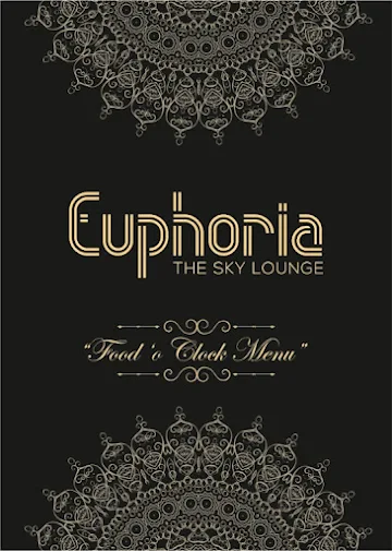 Euphoria The Sky Lounge menu 